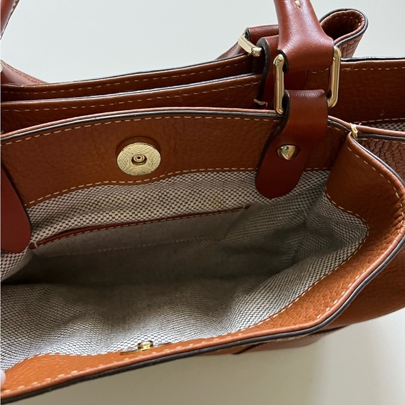 Dooney & Bourke Pebble Grain Brenna in Caramel - Picture 8 of 14